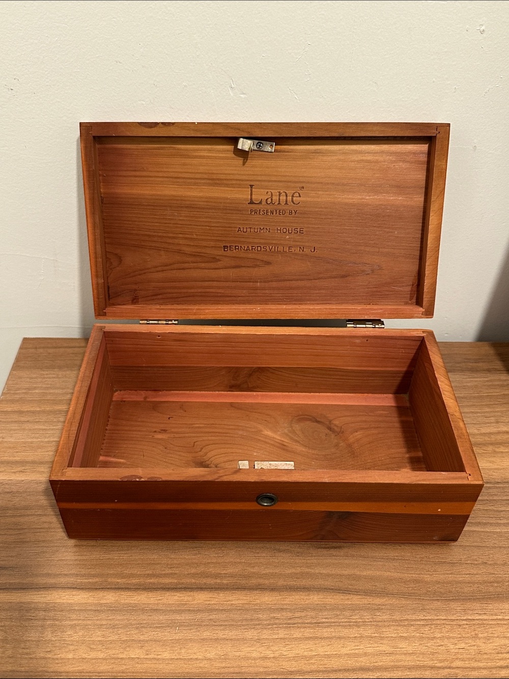 Lane Cedar Autumn House, Warm Reddish-Brown Wood